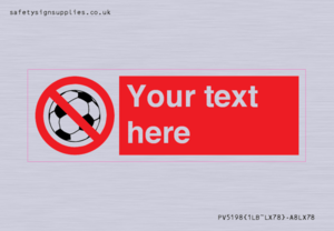 Custom No Ball Games Sign